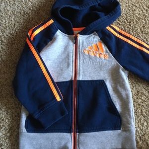 Boys Adidas Zip Up